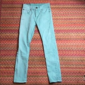 PALE GREEN LEVI 510 DENIM JEANS